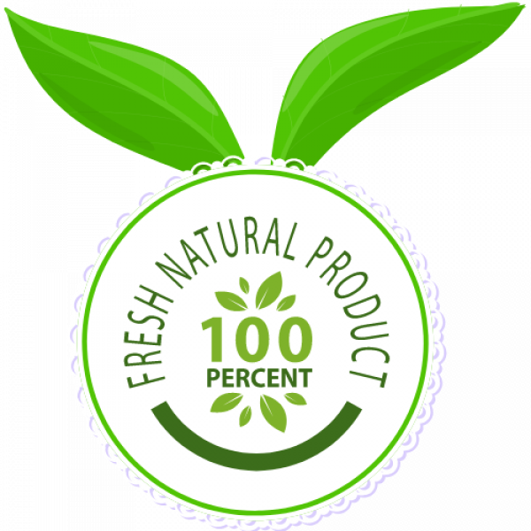 Modern Organic Natural Product Badge Logo